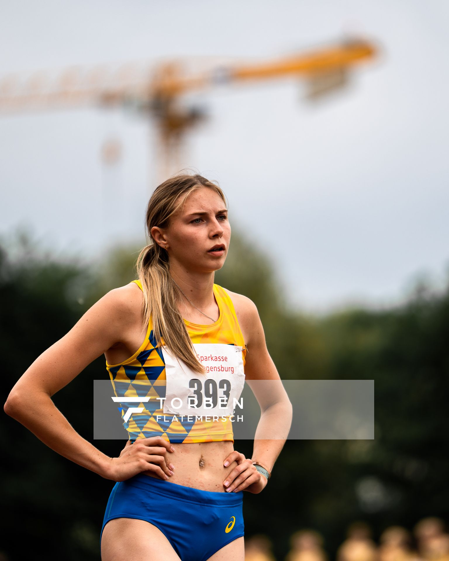 Bilyk Tetiana (UKR) über 400m Hürden am 03.06.2022 waehrend der Sparkassen Gala in Regensburg